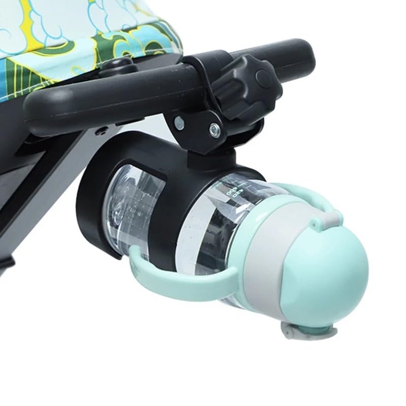 360 Degrees Rotation Drink Holder Compatible with Bike Pushchair Wheelchair Walker Bicycle Fits Most Cups Gifts Compatible with Relatives
