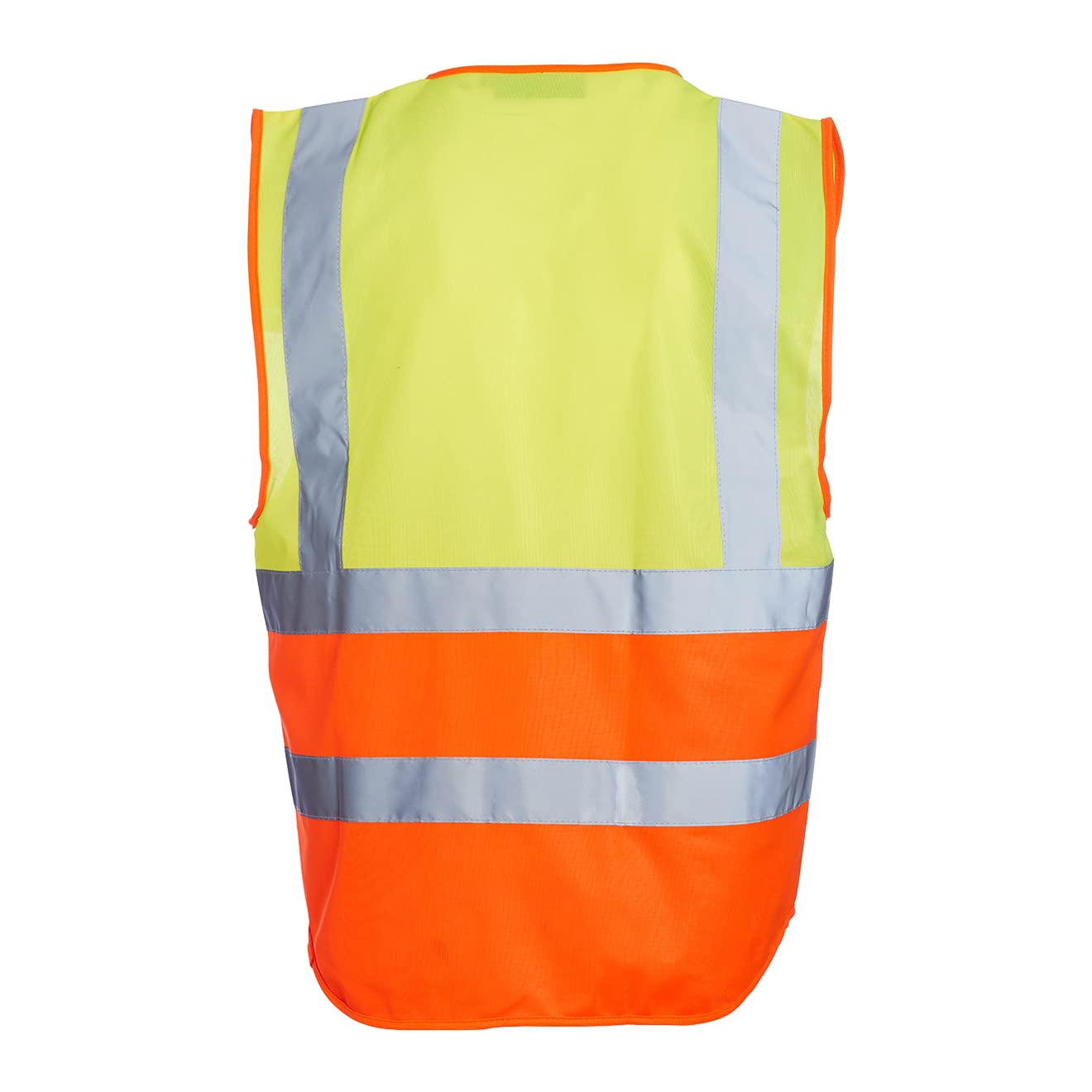 Blackrock Yellow & Orange Premium Hi Vis Vest With Pockets, ID Pouch & Key Loop - Image 3