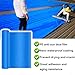 TreasureCave Waterproof Heat Insulation Adhesive Fix Tape, Heavy Duty SelfAdhesive Mightiness Tape, Self Fusing Silicone Tape for Wall Roof Leakproof Repair Tool(Blue 30CM*10M)