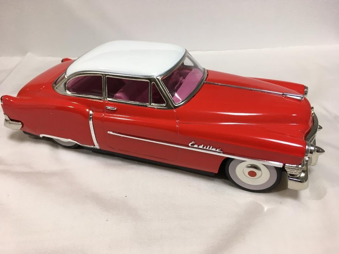 ブリキの車 1950年代 キャデラックセダン オシャレ ディスプレイ 赤色 ブリキの車 1950年代 キャデラックセダン オシャレ ディスプレイ