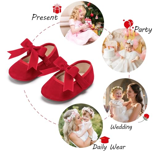 Image of PHIRAMIN Toddler Girl Mary Jane Dress Shoes-Little Girl School Uniform Shoes for Wedding Party