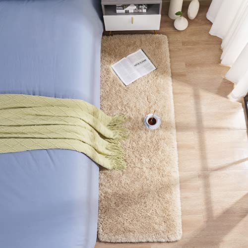 Benron Soft Runner Rug Beige 2' X 6' Hallway Entryway Carpets Anti-Slip Area Rugs For Living Room Bedroom Kids Room, 2X6 Feet, Beige #TOP3