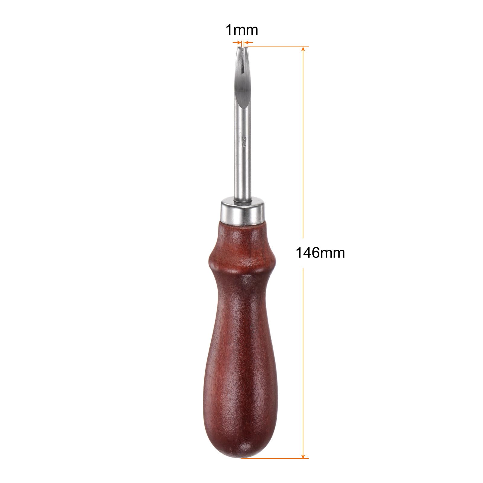 Biseauteuse De Bord Pour Cuir - Lames 4/6/8 Mm Avec Poignée Bois | Outil Maroquinerie DIY - 11