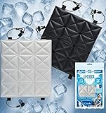 UCOOL アイスパッド リバーシブル仕様（グレー/ブラック）リュックカバンの蒸れ防止 ランドセル背中パッド ランドセルパッド クールパッド 保冷 夏対策 自然冷却 熱中症対策 通勤 通学 アウトドア ビジネス カーシート ベビーカー ユークール