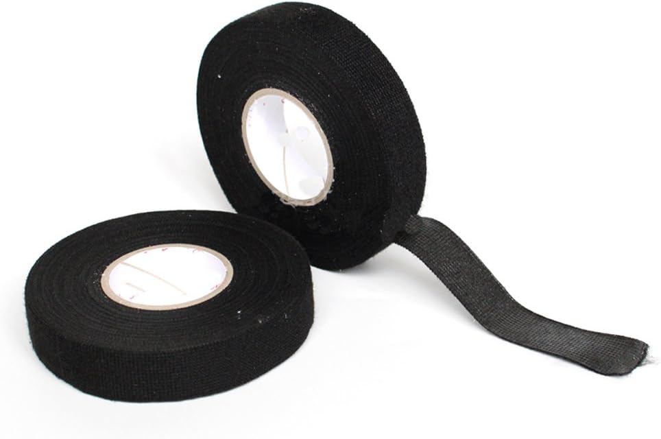 70% оƒƒ Dіѕсоunt Comidox 19mm x 15M Automotive Harness Velvet Tape Black Cloth Velvet Tape Adhesive Insulation Heat Resistant Tape 5 rolls