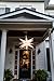 Elf Logic Large 30” Easy Assembly Warm White LED Moravian Star - Hanging Outdoor Christmas Light - Use as Holiday Decoration, Porch Light, 3D Fixture, Advent Star, Wedding & Ballroom Venue Decor
