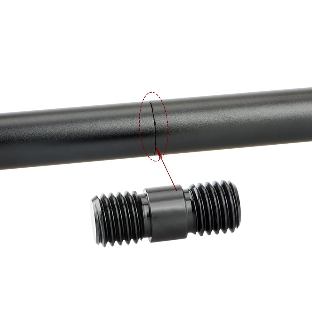 NICEYRIG tiges de 15 mm avec filetage M12 Tige capuchon Tige connecteur pour étendre pour 15 mm Coussinet d'épaule Rig Système de support