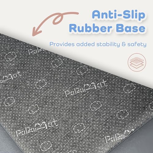 Image of 1.3 inch Thick Baby Floor Play Mat 79x158, Basic Padded Foam Mat for Tummy Time Crawling, Non Slip Cushioned for Babies Toddlers Infants Kids (Light Grey)