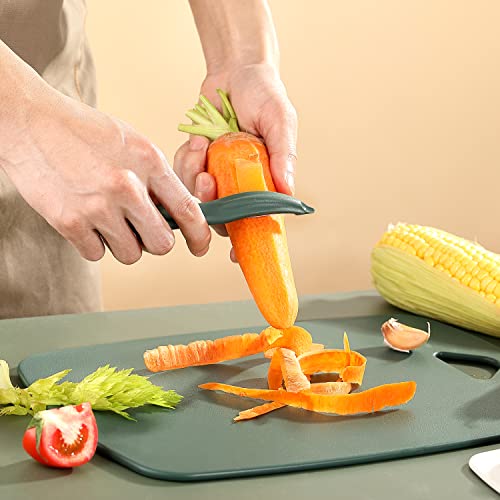 Plastic Cutting Boards For Kitchen, 5 Pieces Dishwasher Safe Cutting Board Set, Durable, Non-Slip, Bpa-Free Cutting Board, Knife Friendly Chopping Board, Perfect For Meat, Vegetables, Fruits #TOP4