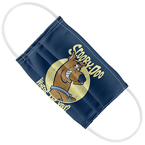 Popfunk Scooby-Doo Kids Where Are You Grin 1-Ply Reusable Face Mask Covering