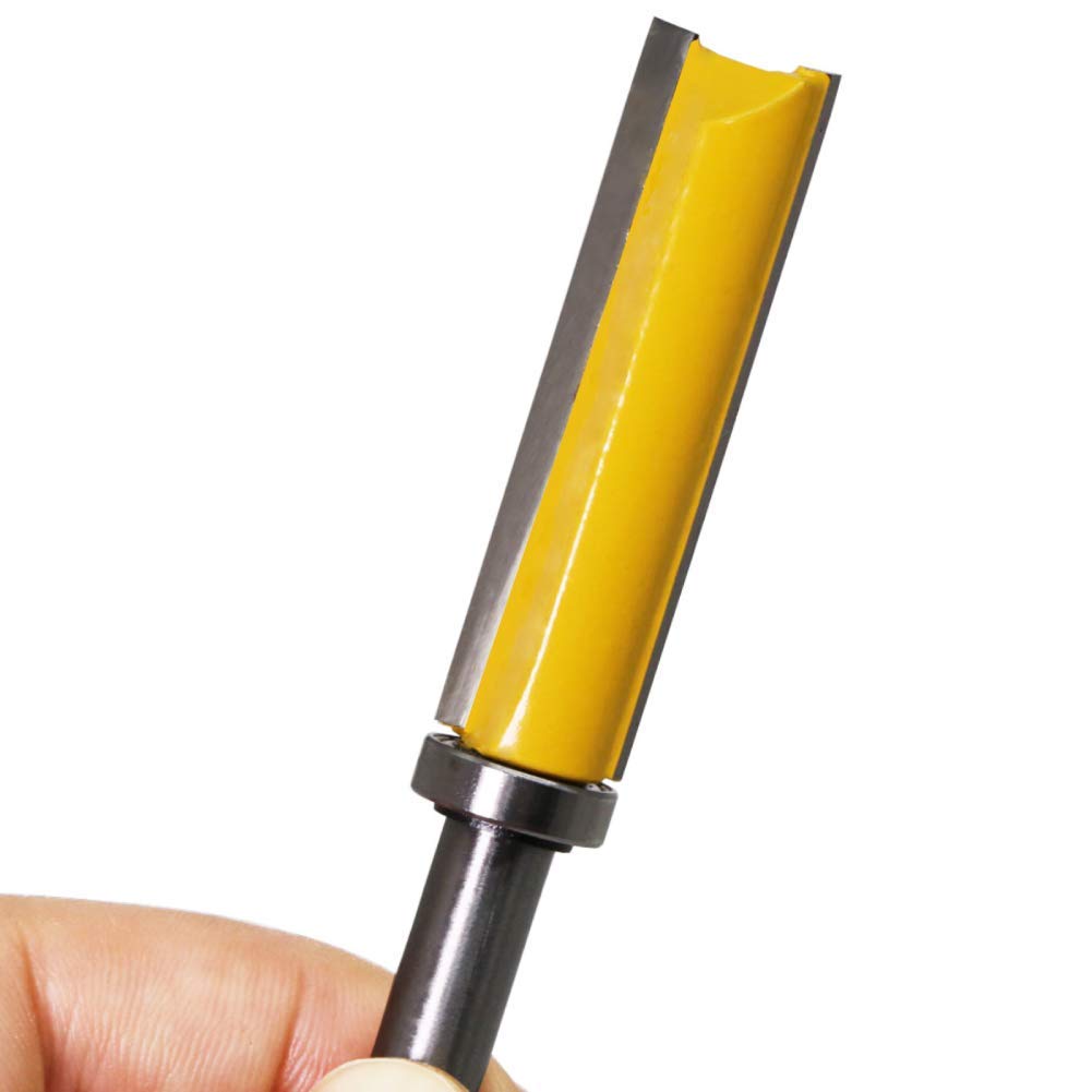 8mm Schaft Professional Bündigfräser Expert for Wood (Holz und Laminat, Ø 14 mm, Arbeitslänge 50.8 mm, Gesamtlänge 91 mm, Zubehör Handfräse)