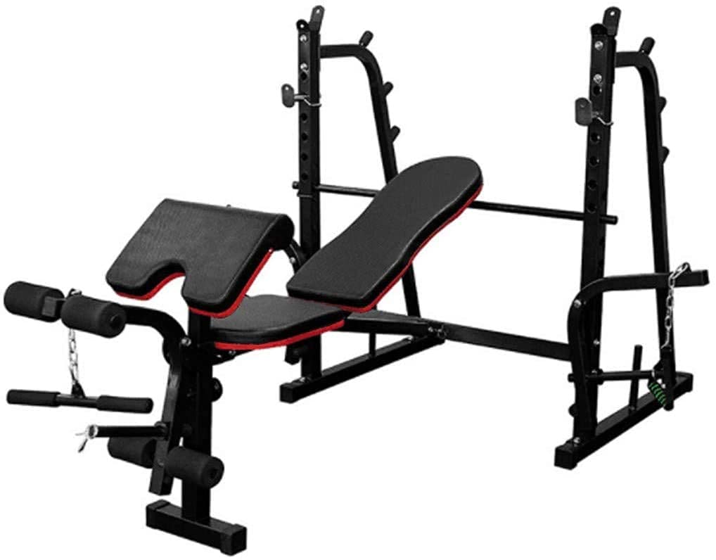 OTQEFTN Large Professional Dumbbell Bench Multi-Function Barbell Rack, Fitness Stand,Weight Lifting Rack,Gym Family Fitness Squat Rack,Weight Lifting Bench,Pr