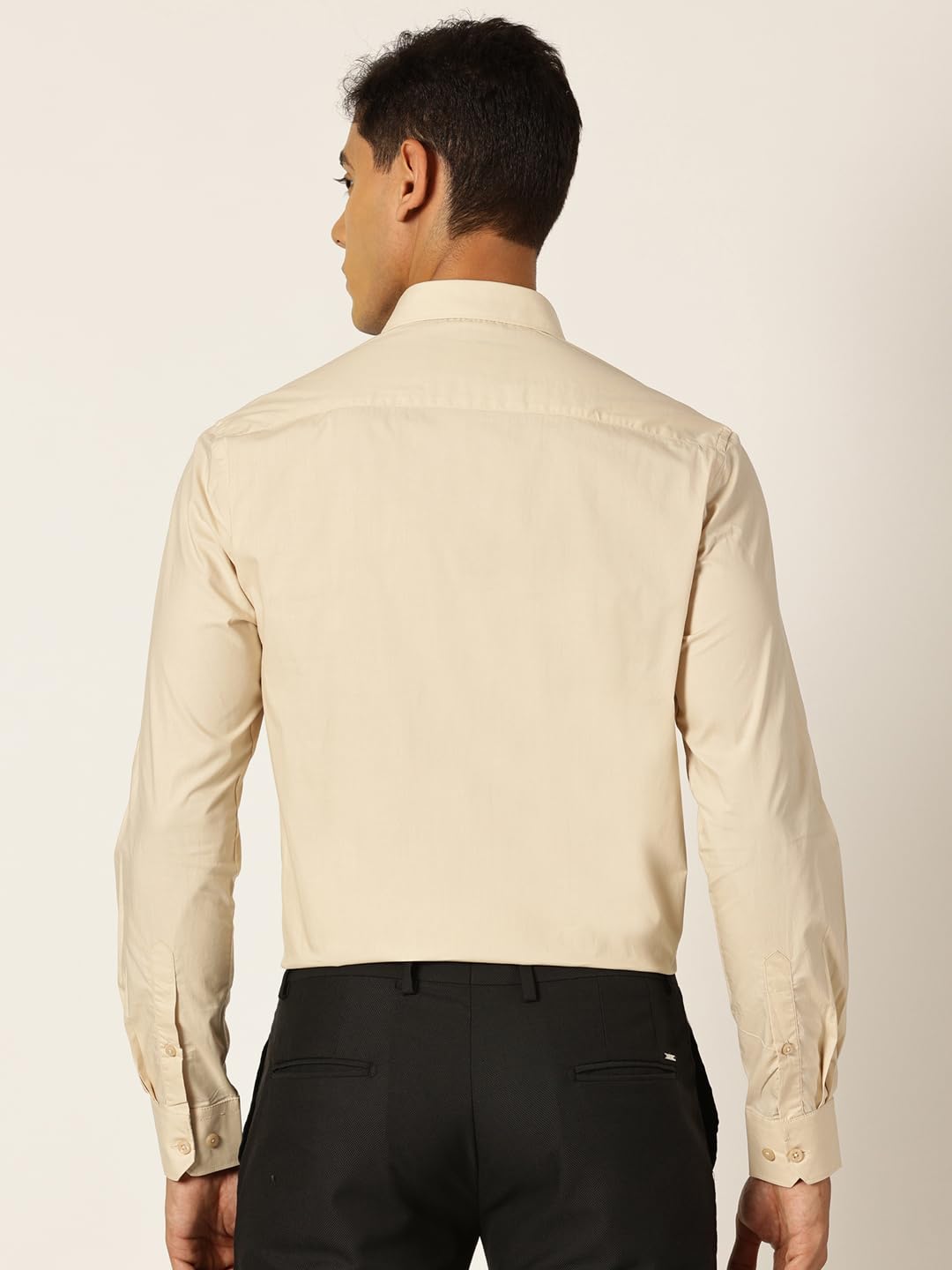 Thomas Scott Camicia formale da uomo in 100% cotone con colletto abbottonato e maniche lunghe