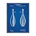 Vintage Bowling Pin by Cole Borders, 24x32-Inch Canvas Wall Art