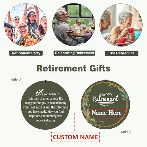 Image of ASTARIN Retirement Gift for Woman Men, Deep Tone Wind Chimes Retired Gifts, 2025 Happy Retirement Gifts for Women Coworker Colleague Boss Teachers Nurses Friends