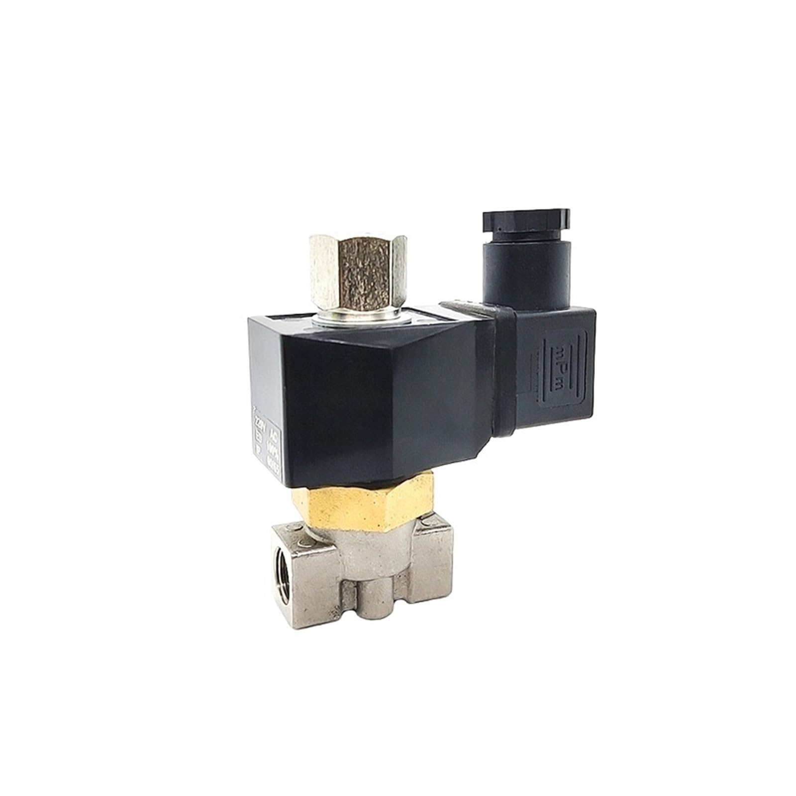 Elettrovalvola a solenoide for acido oleoso a 2 vie con corpo in acciaio inossidabile normalmente aperto da 1/4" AC220 DC12V(220)