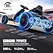 24V Electric Go Kart, Kids Drift Kart with Dual 85W Motors, 11.2 MPH & 60+ Min Ride Time, Adjustable Seat & 5-Point Harness for Ages 6-12, 150 LBS Max Load (White)