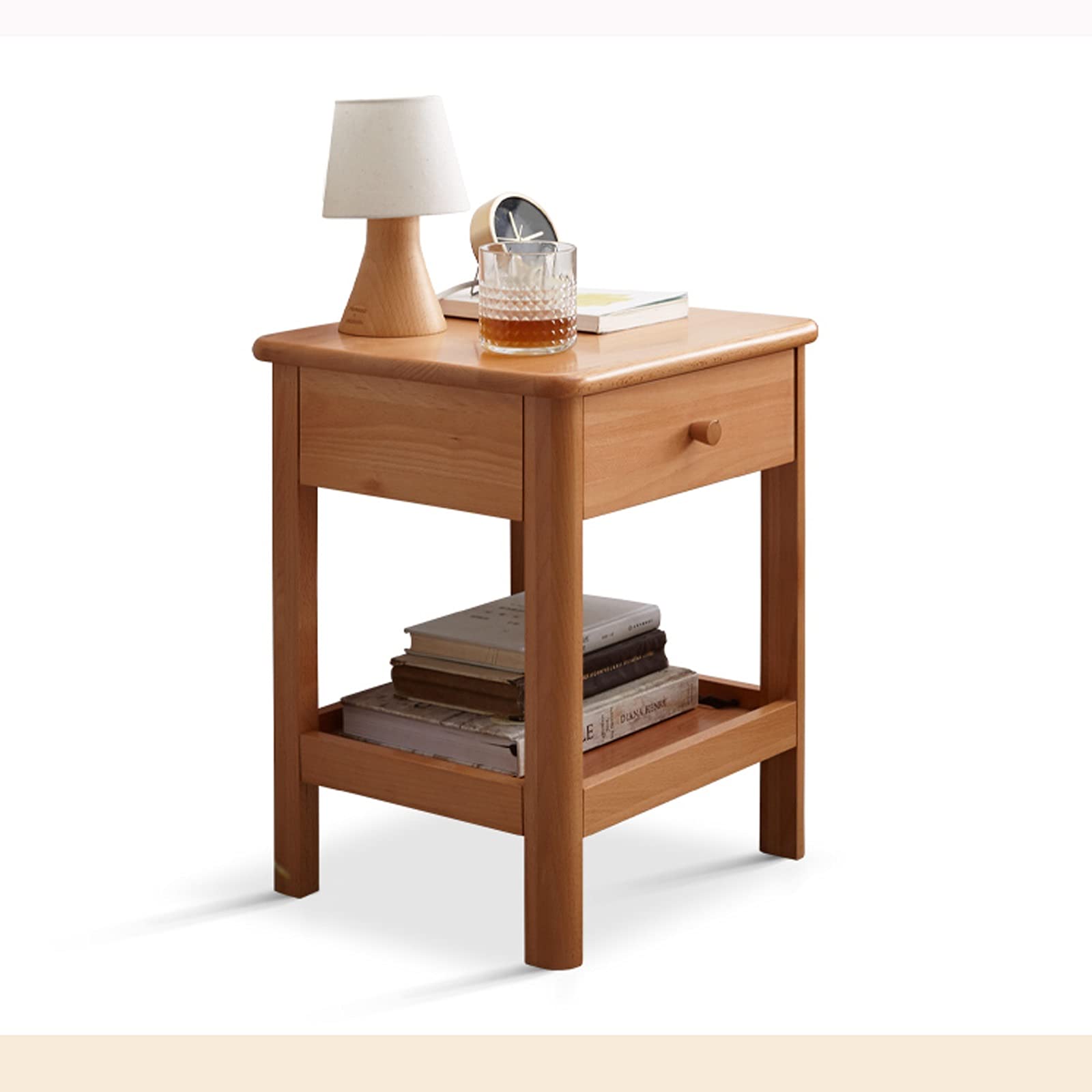 Table de chevet à 2 niveaux pour chambre à coucher et table d'appoint moderne