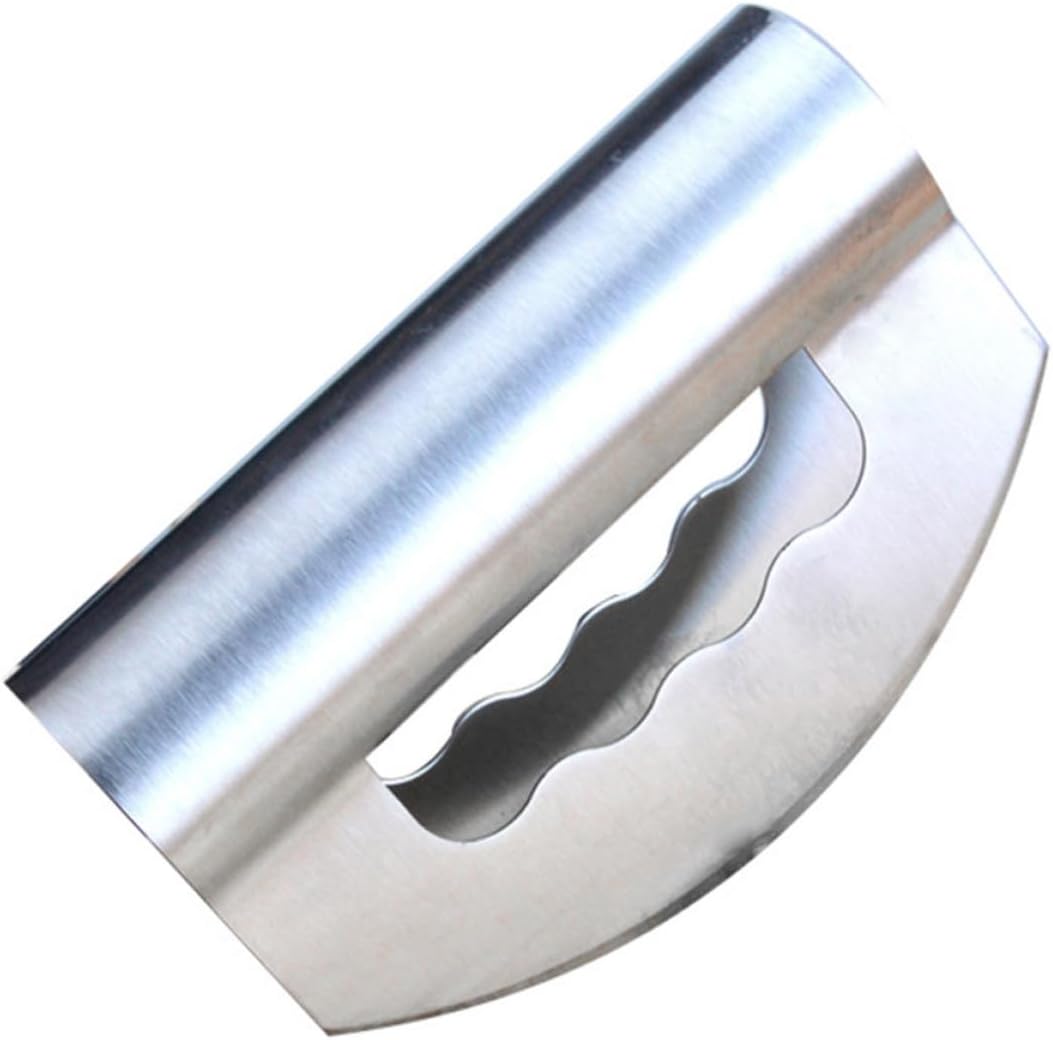 Double Knife Stainless Steel Salad Chopper with Protective Covers