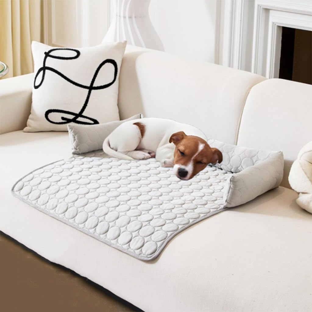 Cooling Mat for Dogs,Waterproof Non-Slip Dog Bed Cover Pet Blanket,Machine Washable Cool Pad Small Medium Large Sized Your(90 * 135cm)