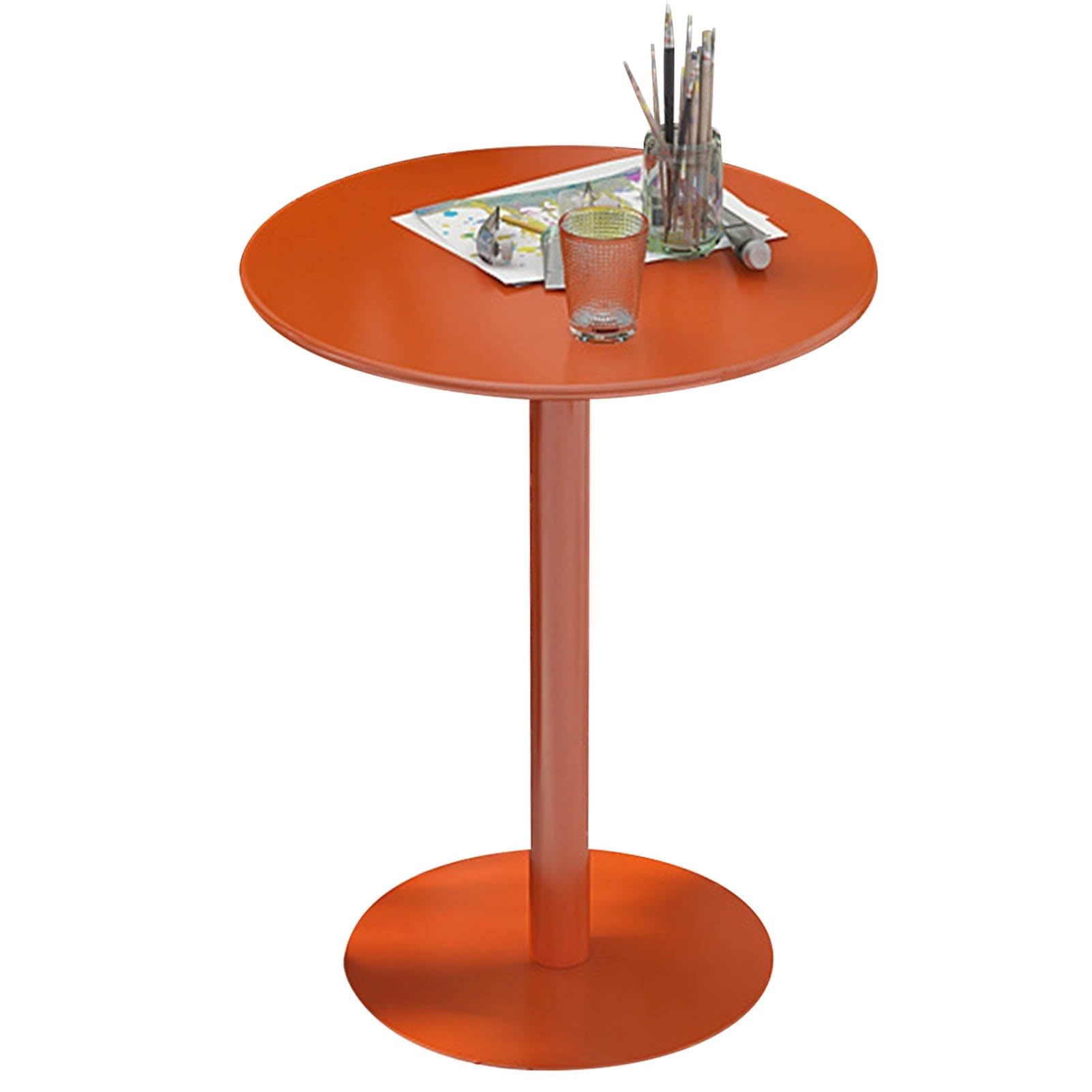 Amazon｜小さなサイドテーブル オレンジ ラウンドダイニングテーブル