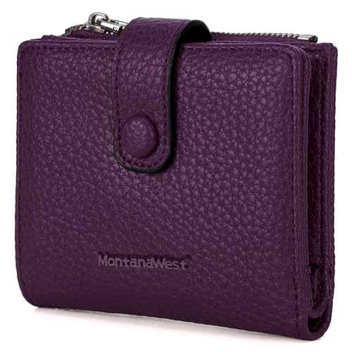 Image of Montana West Women's Wallet Bifold Small Wallets Ladies RFID Blocking Wallet with Zipper Coin Pocket