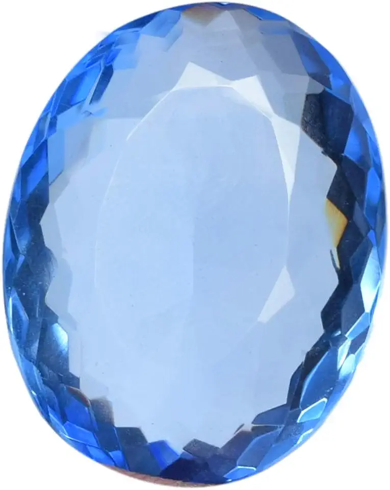 Topázio azul atraente 67,35 quilates. Pedra preciosa solta corte oval perfeito para fazer joias