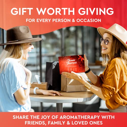 Cleverfy Shower Steamers Aromatherapy - Variety Pack Of 6 Shower Bombs With Essential Oils.self Care And Relaxation Spa Gifts For Women. Red Set #TOP3