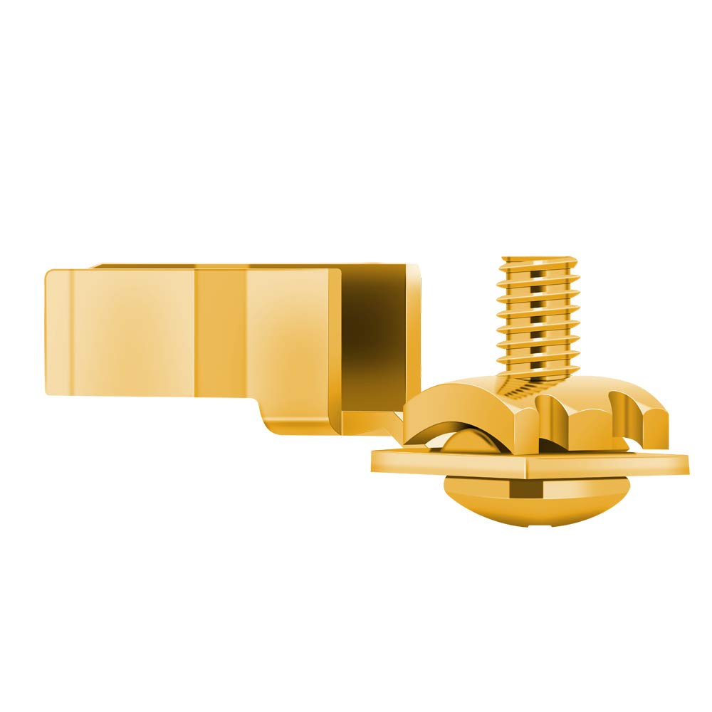 Monosaudio Par de conectores Schuko HiFi y conector IEC C15 de gama alta, conector hembra de 16 A, 250 V, conector de audio chapado en oro E109G/F109G