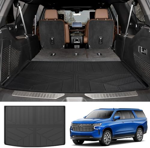 CAT Heavy Duty SUV & Car Cargo Liner Mat - 53"x36.25" Universal Trimmable, All-Weather, Waterproof Trunk Protector