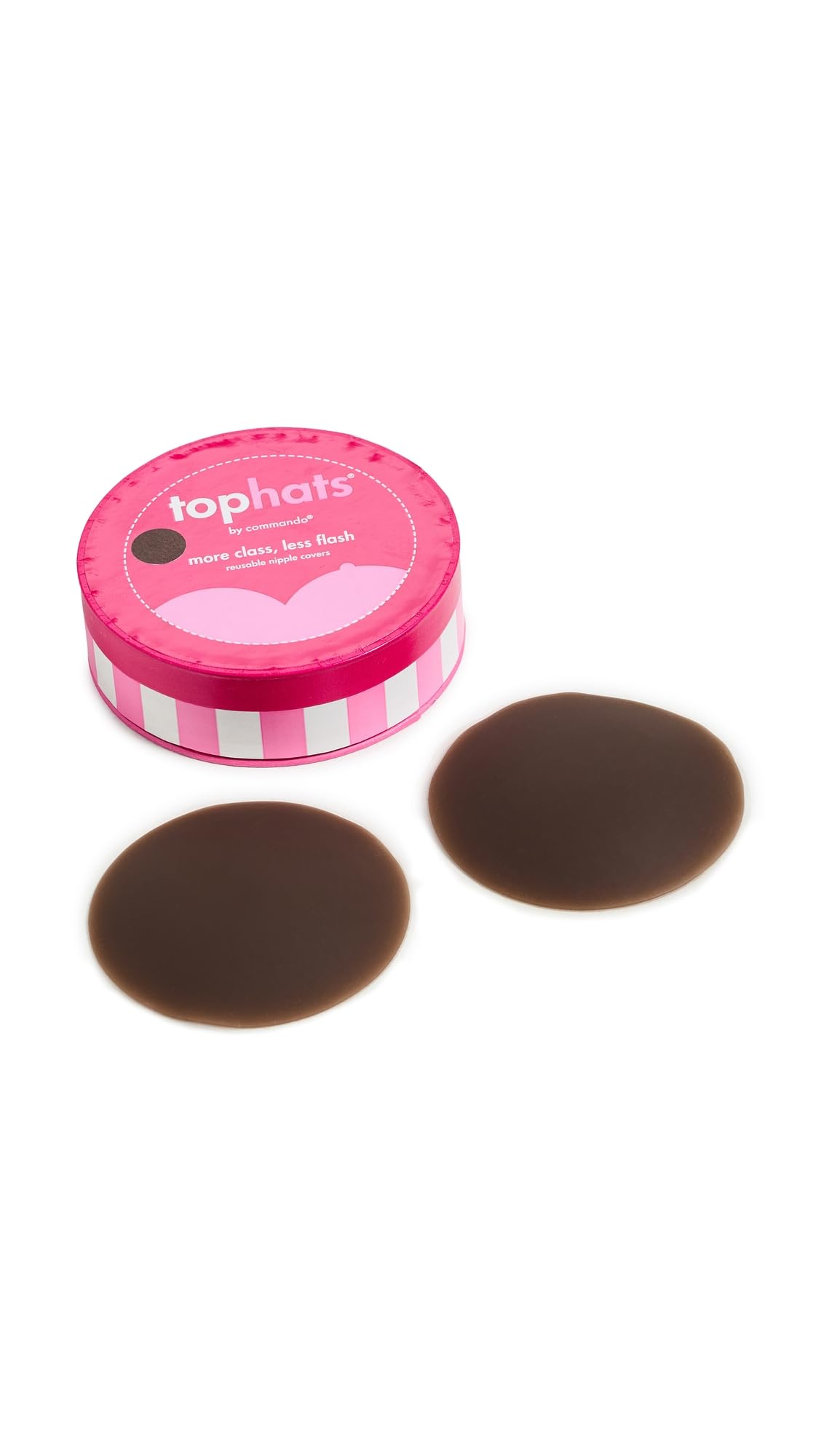commando Women's Top Hats Nipple Concealers One Size Mocha