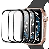 youmaofa Pantalla Protector Para Apple Watch 44mm Series 6/5/4/SE, (3 Pack) 3D Curvo Bordes Completo Cobertura HD Protectora Película para iWatch Series 6/5/4/SE 44mm[Sin Burbujas][Fácil Instalación]