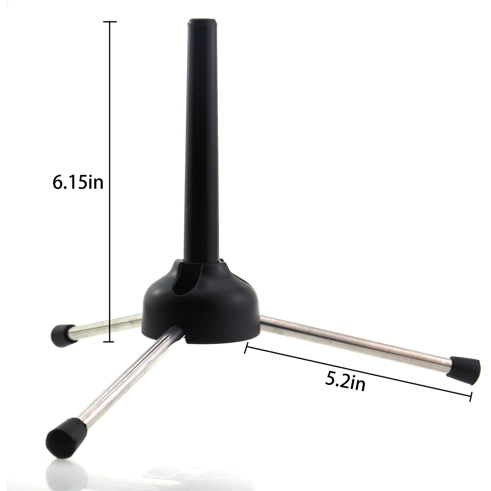 Caishun Foldable Tripod Stand Music Stand Metal Legs Suitable for Oboe Clarinet Piccolo Wind Instruments