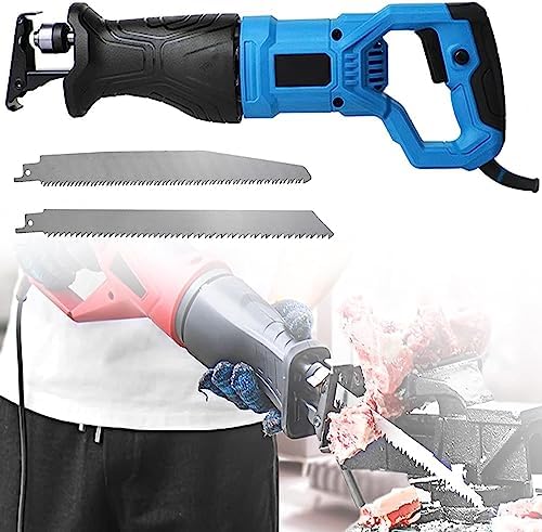 Electric Bone Saw Machine, Butcher Meat Cutter Bandsaw, 1100W Heavy Duty Cutting Tool for Fish, Pork Hoof & Beef, Ideal for Restaurants and Butchers (Red)