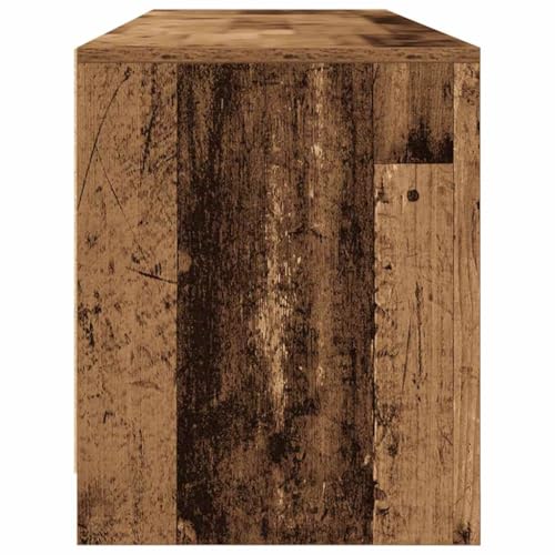 Meuble TV compartiments ouverts grand buffet bas en bois - 8