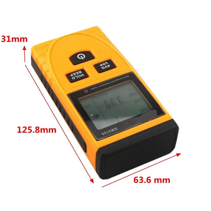 Licznik Geigera, GM3120 Cyfrowy detektor promieniowania elektromagnetycznego Monitor dozymetru Narzędzie pomiarowe