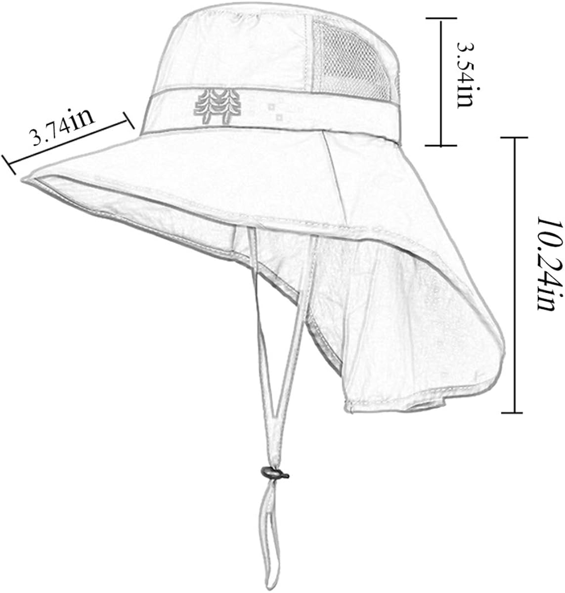 Aenmt Kids Sun Hats UPF 50+ Sun Protection Hat for Kids with Neck Flap Adjustable Large Brim Beach Fishing Hat for Age 3-12 Red: Clothing, Shoes & Jewelry