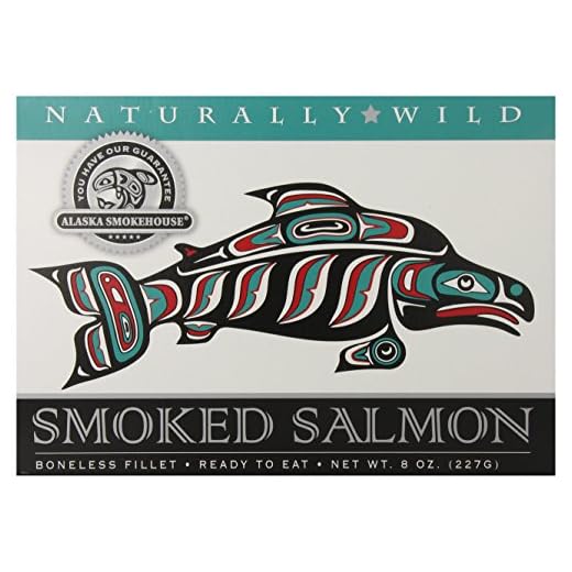Alaska Smokehouse Smoked Salmon Fillet, 8 Ounce Gift Box