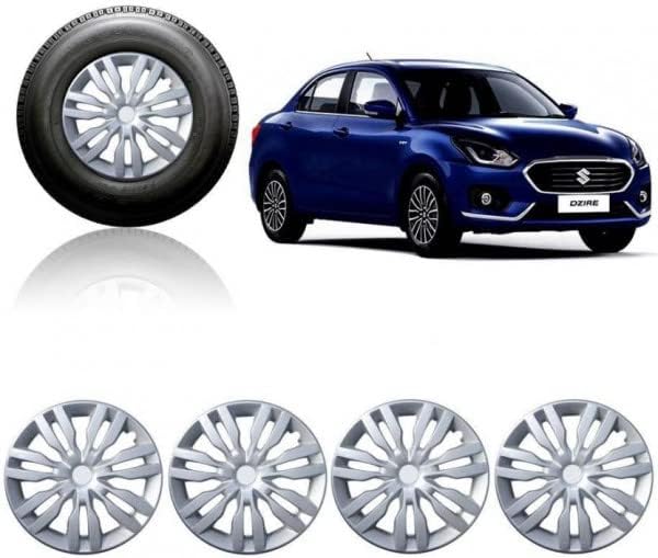 Car Wheel Cap Silver Set of 4 Pieces For Maruti Suzuki Swift Dzire VDI 14 inch