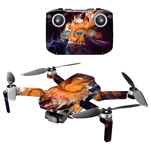 MightySkins Compatible with DJI Mini 2 Portable Drone - Swirl Galaxy | Protective, Durable, and...