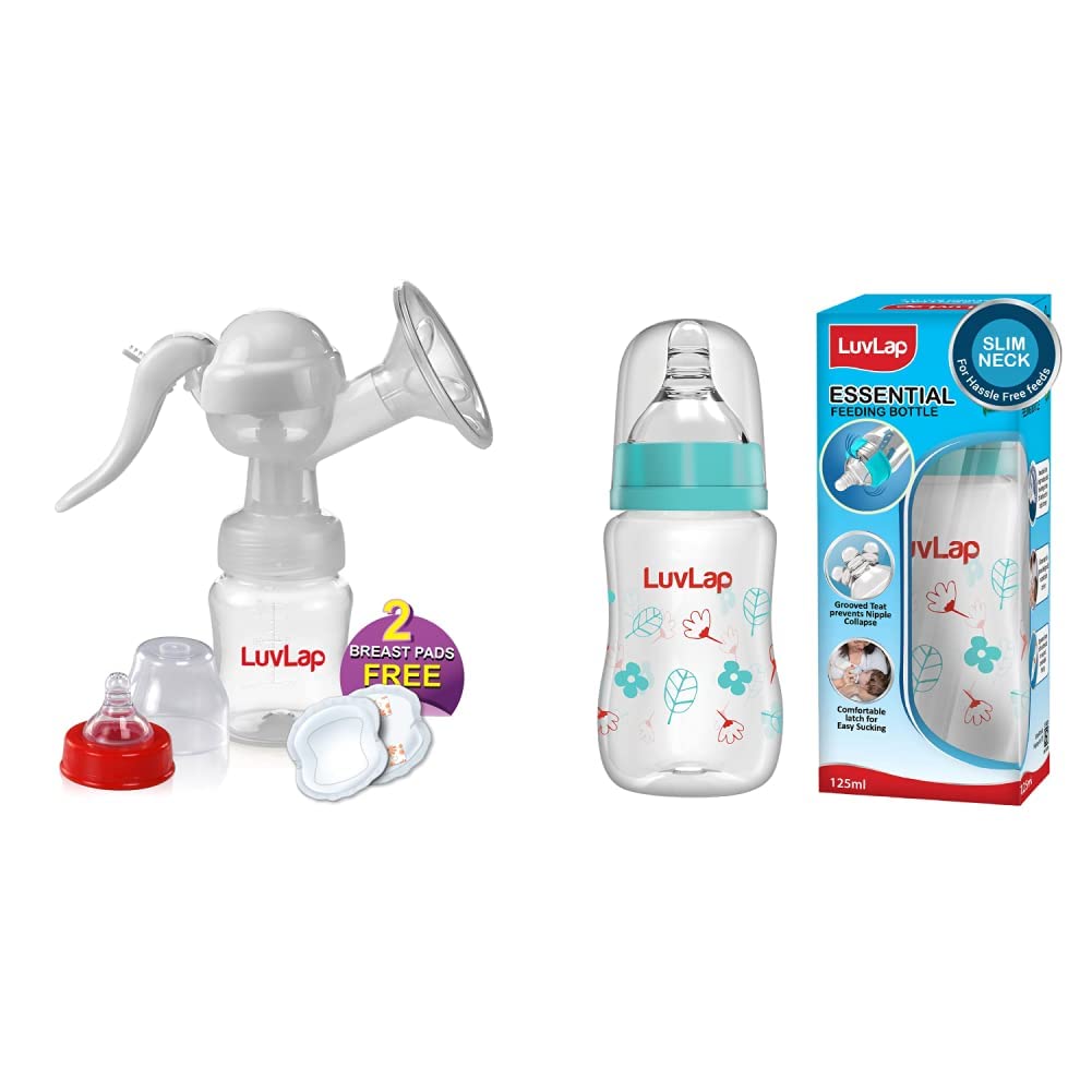LuvLap Manual Breast Pump & Slim Feeding Bottle 125 ml-image-19