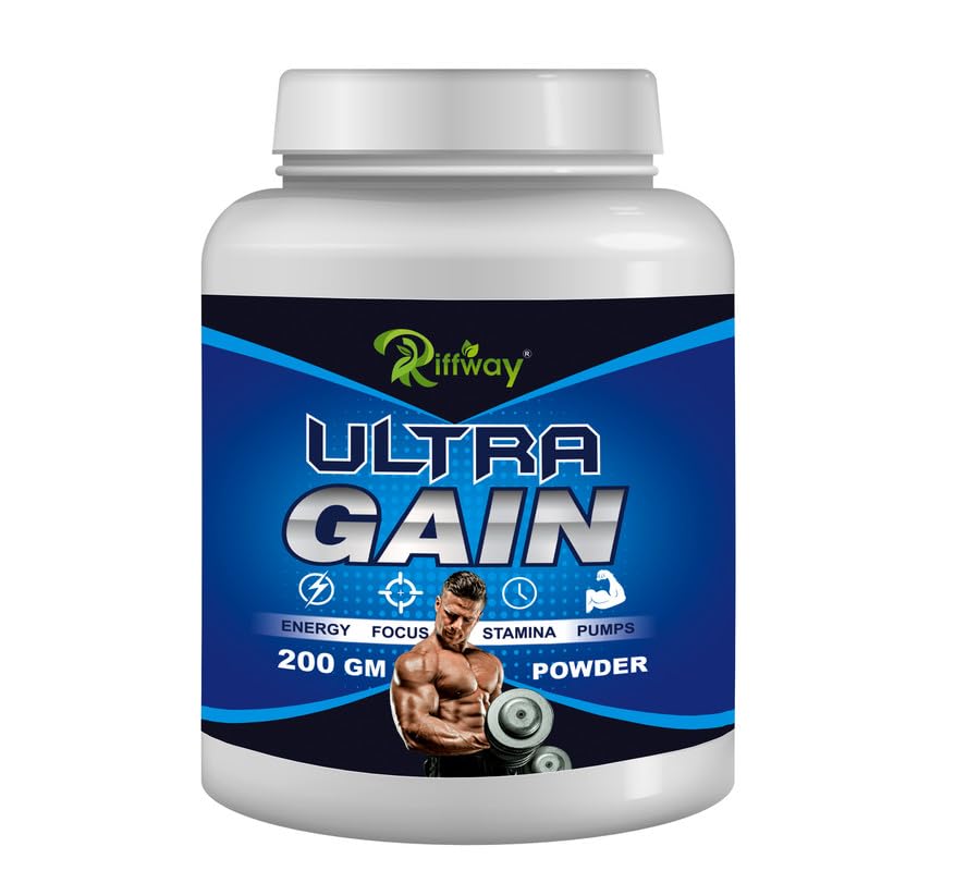 Ultra Gain Weight Gain Powder Real Muscle Mass Gainer For Body Builders & Athlets| Improves Performance | Weight Gainer For Mass Muscles Protein Formula|Weight Gain Ayurvedic Powder| 200gm-image-43