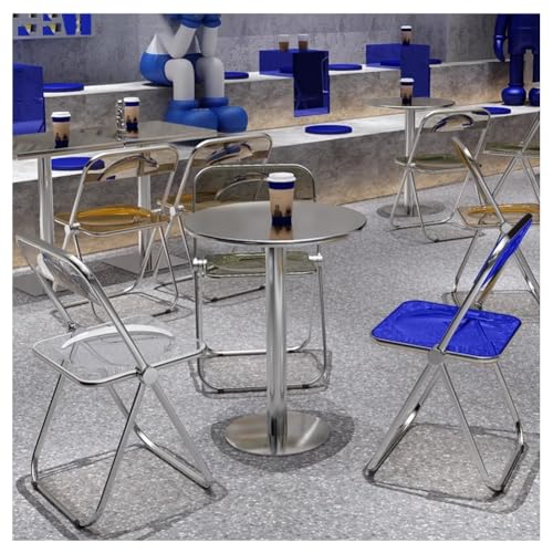 Juegos De 3 Piezas De Mesas Y Sillas De Acero Inoxidable, Equipado Con Mesas Redondas Y 2 Sillas Traseras De Tabla, Juego De Mesas Y Sillas De Taberna Interior / Exterior(Verde,40x40x75 cm/16x16x30 in