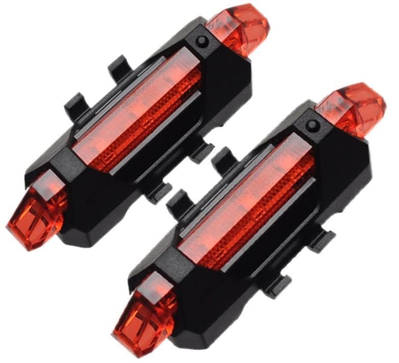 Generic Bicycle LED Tail Light USB Rechargeable Waterproof Cycle Rear Light Lamp Red 4 Flash Modes - (Pack of 2) (B0CQ2LPHM7) Amazon Price History, Amazon Price Tracker