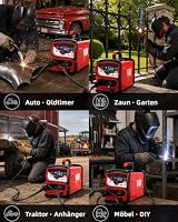 VECTOR WELDING MIG MMA Schweissgerät 160 A, Fülldraht Schweißgerät Set für Anfänger, IGBT Schutzgasschweißgerät mit Digitales Display Gasfrei-Funktion Schutz gegen Überhitzung – Ansicht 7