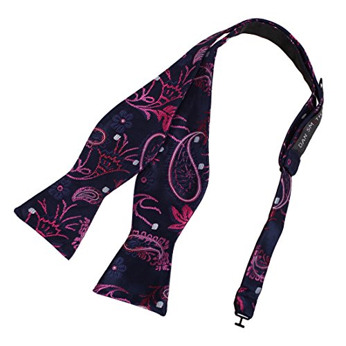 Microfibre Casual Self-Tied Bow Ties Patterned Blue Self Bowtie DBA7B30G Dan Smith Midnight Blue,Medium Violet Red Microfibre Casual Self-Tied Bow Ties Patterned Blue Self Bowtie DBA7B30G Dan Smith Midnight Blue,Medium Violet Red