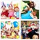 12PCS Mari Masken, Geburtstag Maske für Kinder Maskerade Cosplay Party Karneval Deko