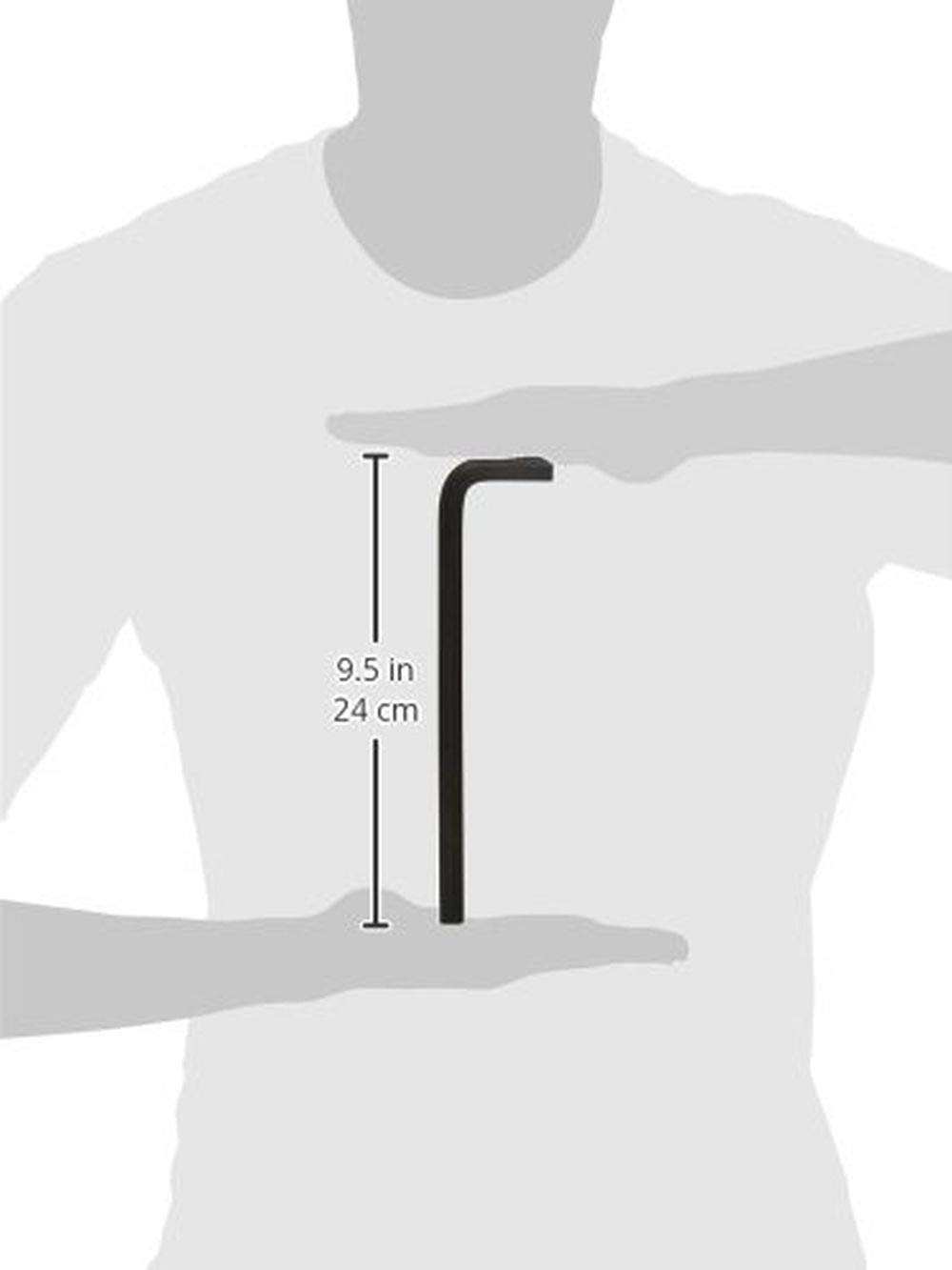 Bondhus 15980 12mm Hex Tip Key L-Wrench w/ProGuard Finish, Long Arm