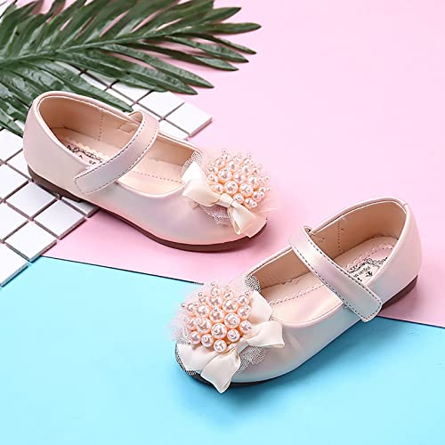 Girls Leather Shoes Bow Design Flower Pattern Shoes Kid Girls Performance Shoes Single Shoes Kids Slides Sandals4