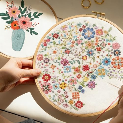 Kit de point de croix raffiné pour des projets de décoration soignés